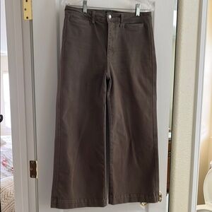 Brown Chinos Classic Flat Front